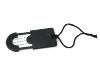 Black luggage tag