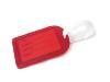 Red luggage tag