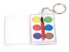 6 Water colour + brush in plastic box with keyring