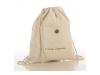 Drawstring bag in organic cotton