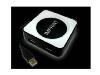 Platt USB-hub med magnet för gem