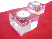 Crystal candle holder