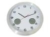 Wall clock with thermometer