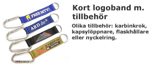 Kort logoband med tillbehör