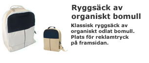 Ryggsäck av organiskt bomull