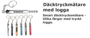 Däcktrycksmätare med logga