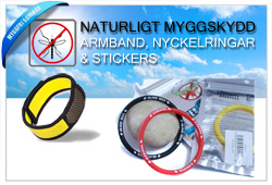 Myggprodukter med reklamtryck