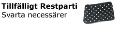 Tillfälligt restparti - Svarta necessärer