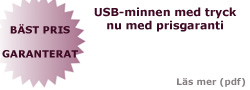 Bäst pris - garanterat - USB-minnen med tryck - nu med prisgaranti