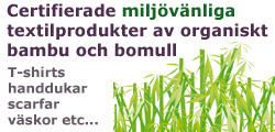 Miljövänliga textilprodukter av organiskt bambu och bomull