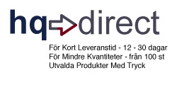 HQ Direct - Kort leveranstid - Reklamprodukter med tryck