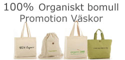 Promotion väskor i organiskt bomull