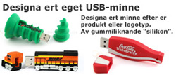 Designa ert eget USB-minne efter produkt eller logotyp i silikon